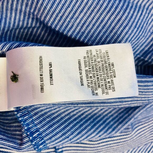 Ted Baker MMB Delpole Short Sleeve Polo Shirt Mens Size 3 Medium Blue - Picture 6 of 9